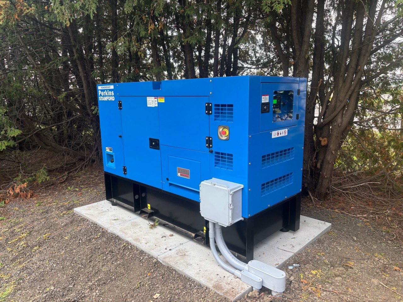 Photo fournie du modèle Perkins 50 kW